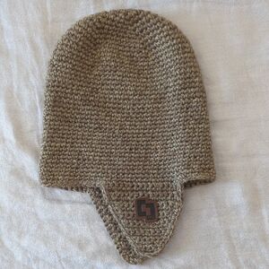 Sepia Crochet Ear Flap Beanie